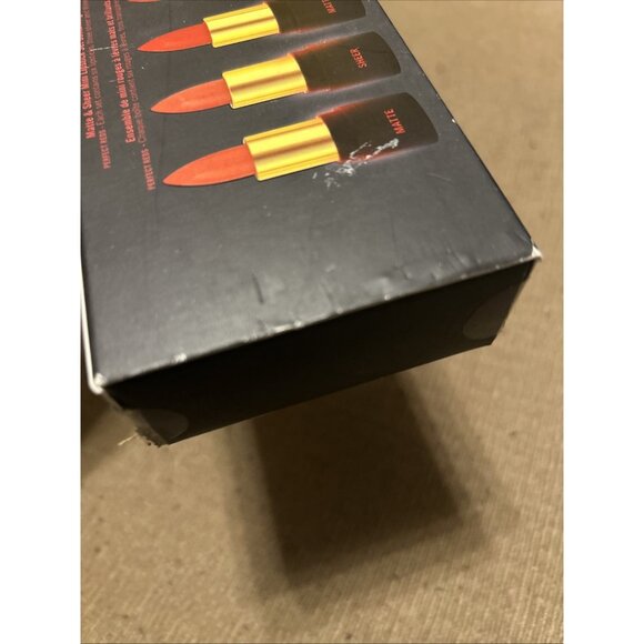ULTRAFLESH Perfect Reds Set Of 6 Mini Lipsticks Matte & Sheer New In Sealed Box - Picture 5 of 8